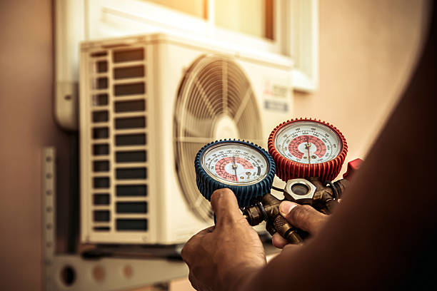 Professional Ac Installation technician working in Zirconia, NC